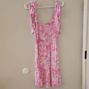 Lilly Pulitzer Pink and White Mini Dress